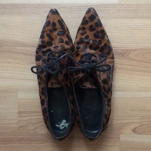 Leopard print Oxfords